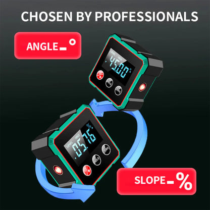 ToolMatrix™ 4-Side Magnetic Digital Angle Gauge with Laser