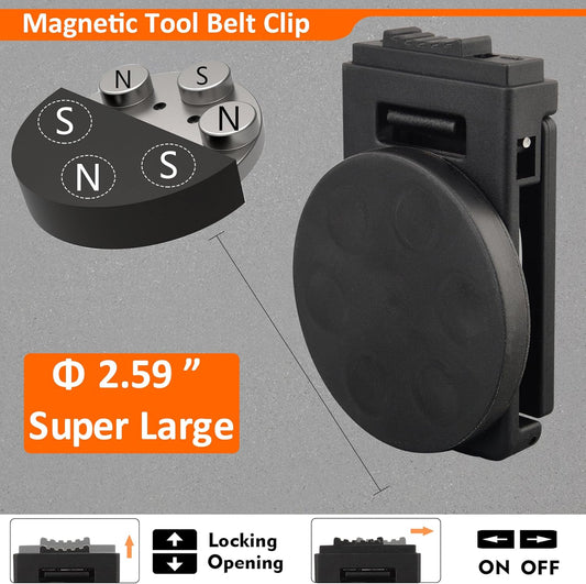 ToolMatrix™ Powerful Magnetic Tool Belt Clip