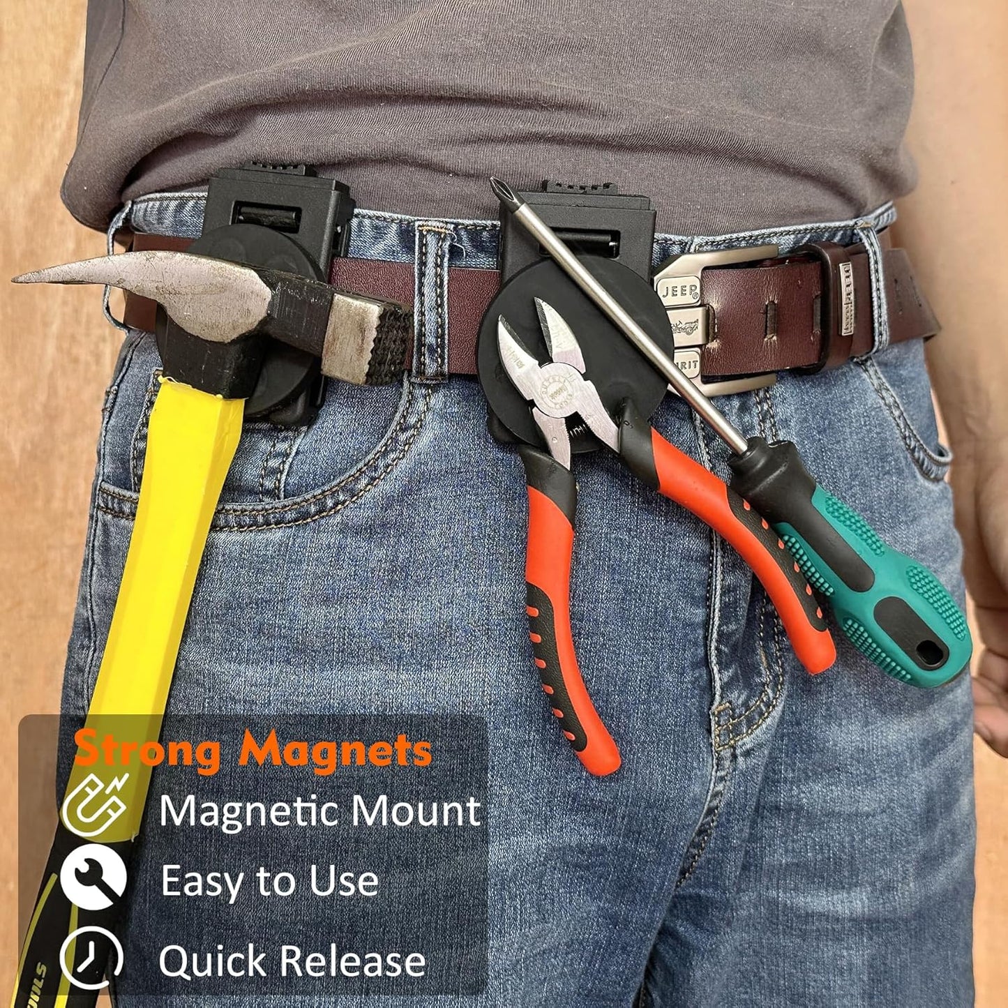 ToolMatrix™ Powerful Magnetic Tool Belt Clip