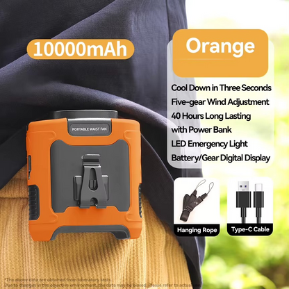 ToolMatrix™ Portable 5-in-1 Waist Fan