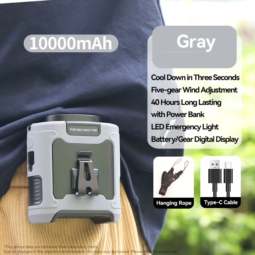 ToolMatrix™ Portable 5-in-1 Waist Fan